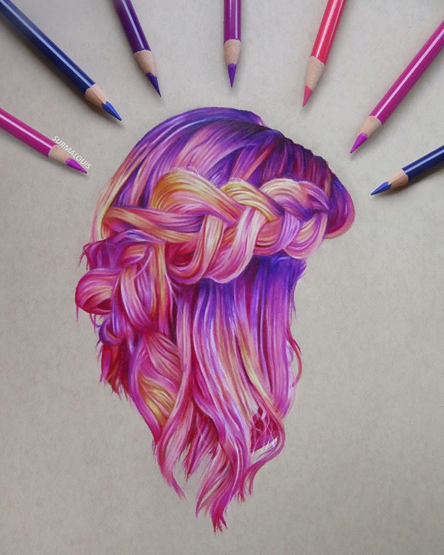 20 Hair Drawings in 2020 Strathmore Artist Papers